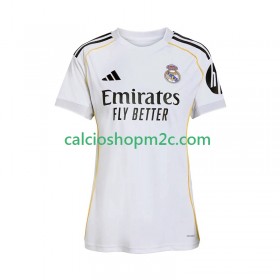 Real Madrid Donna Maglia Prima 2025/2026 Manica Corta
